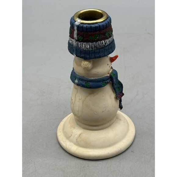 Vintage Christmas Growth Cooperate 2000 Snowman Taper Candle Holder READ - Picture 7 of 8